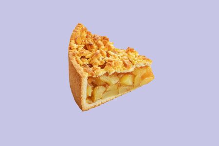 Песочный пирог с яблоком и корицей