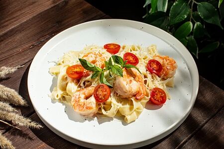 Паста с креветками