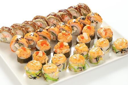 Сет сайонара new и 3 набора: васаби, имбирь, соевый соус)