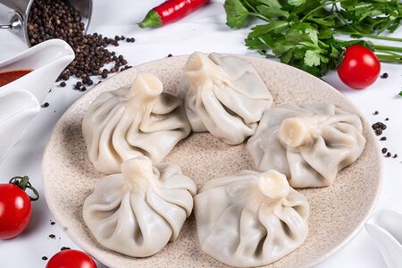 Хинкали с грибами