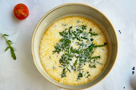 Сливочный суп с лососем