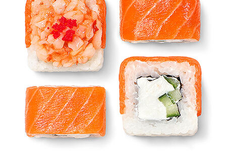 Ролл Филадельфия с рубленой креветкой