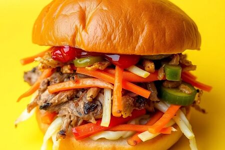 Бургер со свининой 