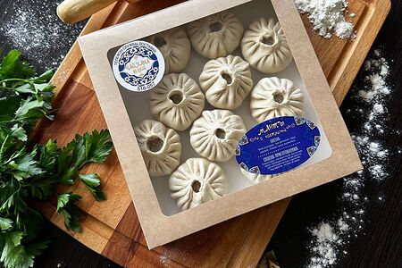 Манты с осетриной полуфабрикат