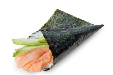 Хенд ролл с лососем