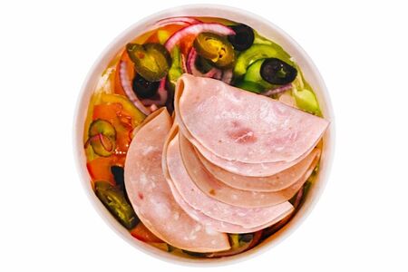 Салат Индейка-ветчина