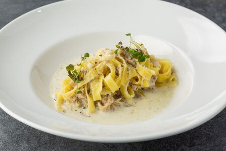 Тальятелле с рагу из кролика