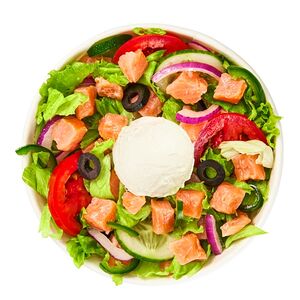 Салат Лосось и крем-чиз