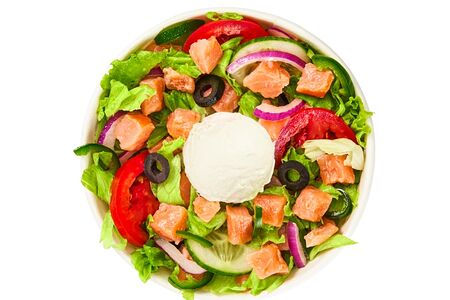 Салат Лосось и крем-чиз