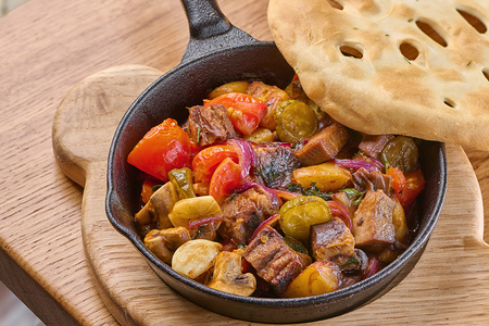 Жаркое из телячьего языка