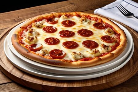 Пицца с ветчиной