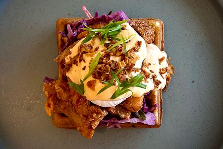 Вафля с курочкой фри  