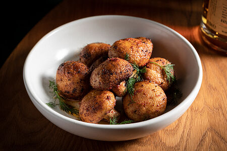 Шампиньоны на мангале