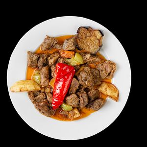 Говядина с овощами 