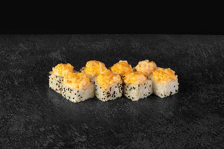 Запеченный тартар с креветками