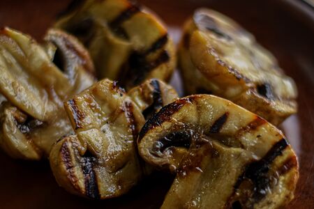 Шампиньоны гриль