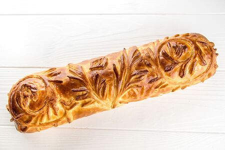 Целый пирог Кулебяка с мясом