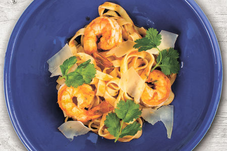 Паста с креветками