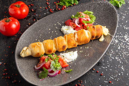 Хачапури с сыром на мангале