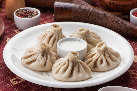 Хинкали жареные с начинкой из баранины