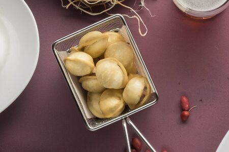 Жареные пельмени