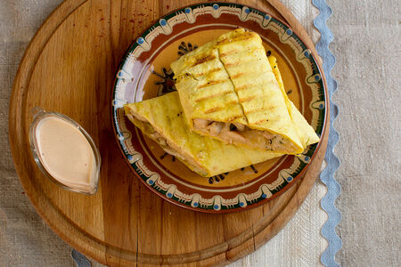  Шаверма в лаваше на мангале