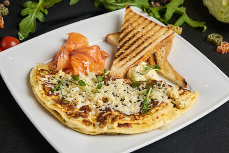 Норвежский омлет с лососем