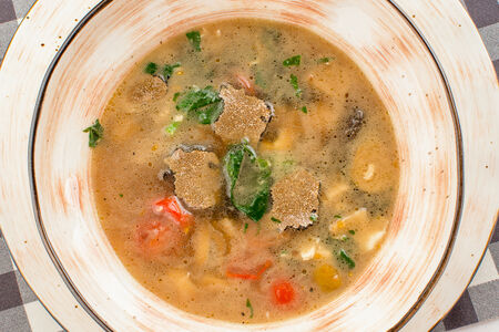 Тосканский суп с белыми грибами