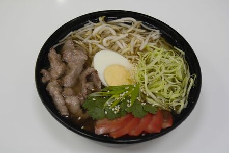 Суп с домашней лапшой и говядиной