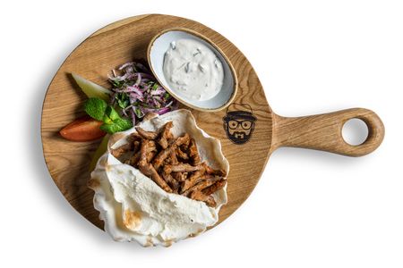 Шаурма с бараниной открытая