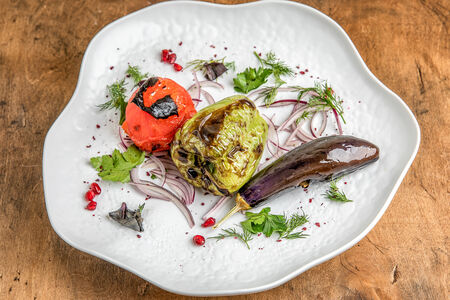 Бакинские овощи на мангале