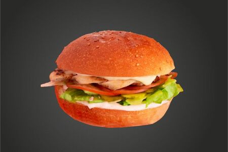 Стейк бургер с курицей