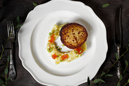 Щучья котлета с картофельным пюре