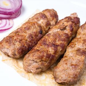 Люля -Кебаб на углях из свинины с говядиной