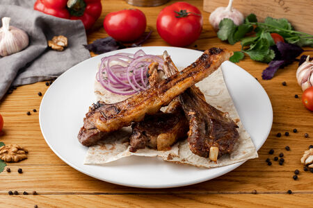 Шашлык из бараньей корейки