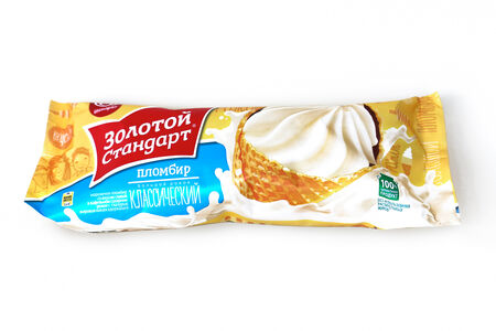Мороженое Золотой стандарт Большой рожок