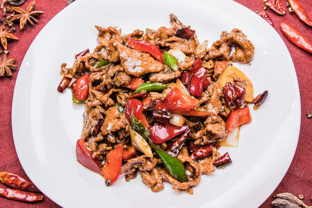 Говядина с перцем