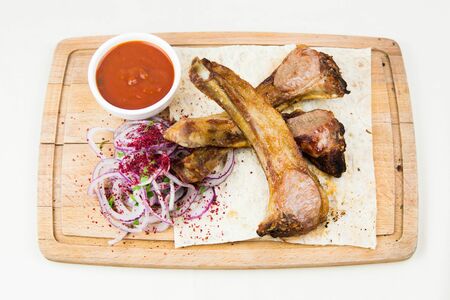 Шашлык из бараньей корейки