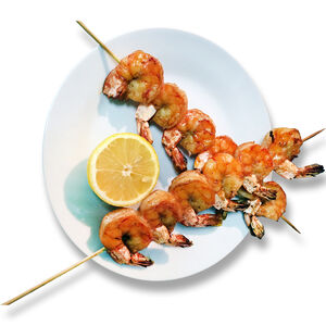 Креветки на углях