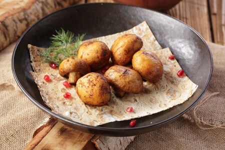 Шашлык из шампиньонов