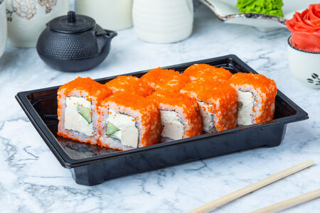 Ролл Калифорния с цыпленком