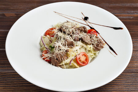 Салат с печенью