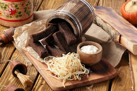 Ржаные гренки с чесноком