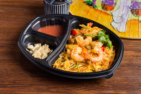 Фо сао с морепродуктами