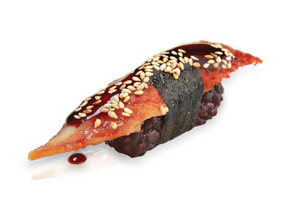 Суши Чёрный рис и копченый угорь