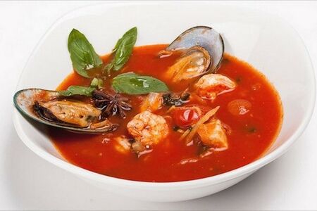 Суп с морепродуктами