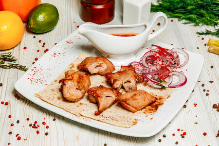 Шашлык из cвинoй шеи