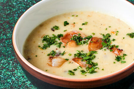 Суп Чаудер с креветкой
