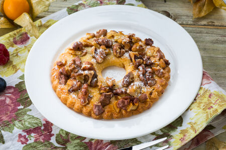 Домашнее печенье колечко ореховое