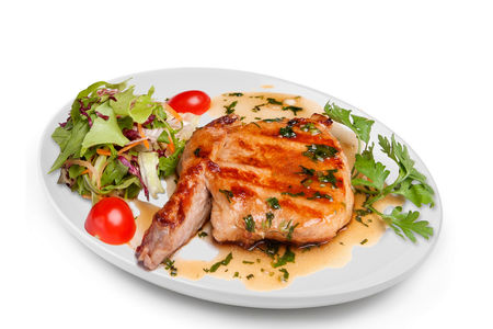 Корейка свиная, жареная на гриле